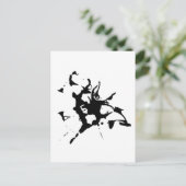 Tintenkleckse Postkarte (Stehend Vorderseite)