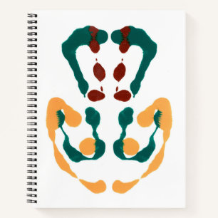 Tintenkleks-Kunst-Notizbuch Notizblock