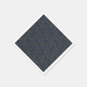 Tintenklötzenskales - Marine und Gold Serviette (Ecke)