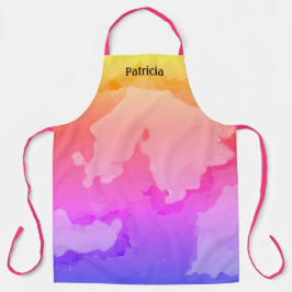 Tintenpatronen Abstraktes Malen Rosa Name Cool Schürze