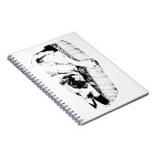 Tintenpause, gestreiftes Notizbuch Notizblock (Rechte Seite)