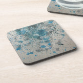 Tintenplatten auf Vintagem Papier Getränkeuntersetzer (Linke Seite)