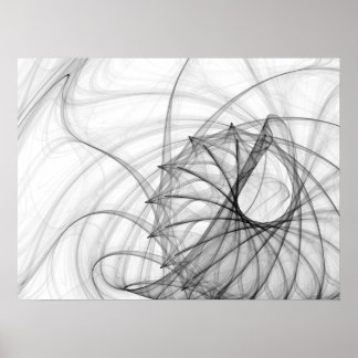 Tintenspiralen und -rückstände poster