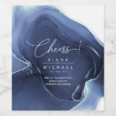 Tintenstrahl Hochzeitblauer ID762 Weinetikett (Einzelnes Label)