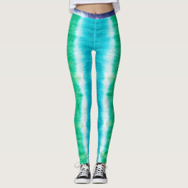 Tintenstreifen Sommervibes Gefärbte Krawatte Leggings