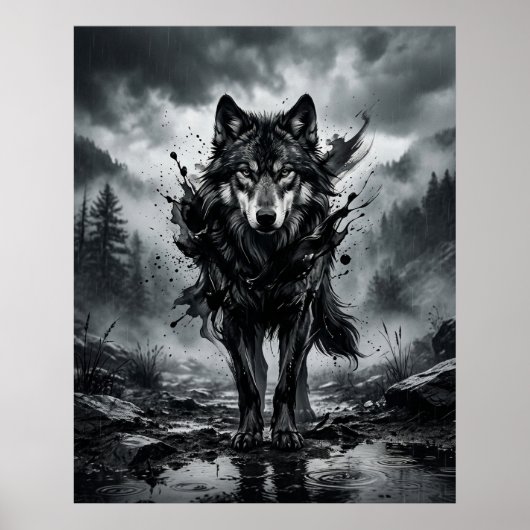 Tintenwolf Monsun Poster (Vorne)
