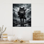 Tintenwolf Monsun Poster (Küche)