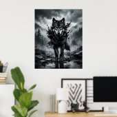 Tintenwolf Monsun Poster (Heimbüro)