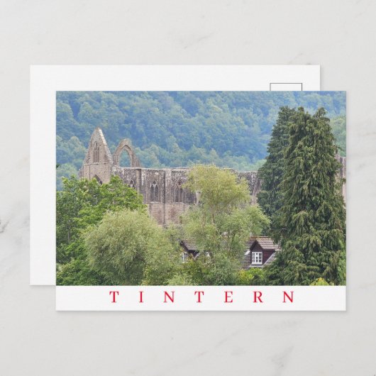 Tintern Abbey View Postkarte (Vorne/Hinten)