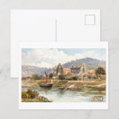 Tintern Abbey Vintage Postkarte (Vorne/Hinten)