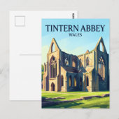 Tintern Abbey Wales Postkarte (Vorne/Hinten)
