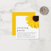 TINTINI MINI SIZE Sonnenblumen Neu verheiratetes A Mitteilungskarte (Vorderseite/Rückseite Beispiel)