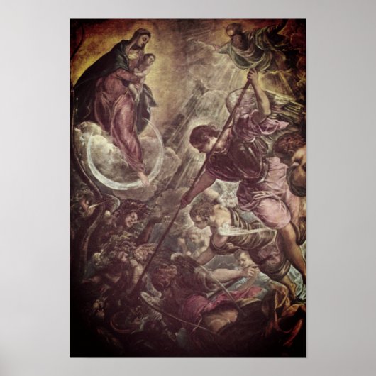 Tintoretto – Archangel Michael Fights Satan Poster (Vorne)