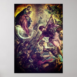 Tintoretto - Archangel Michael Fights Satan Poster