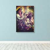 Tintoretto Crescent Moon Madonna Maria Apocalypse Leinwanddruck (Insitu (Holzboden))