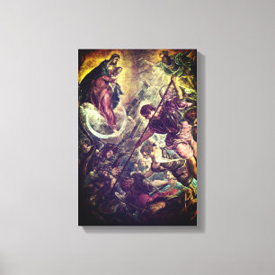 Tintoretto Crescent Moon Madonna Maria Apocalypse Leinwanddruck