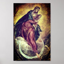 Tintoretto Crescent Moon Madonna Maria Apokalypse Poster
