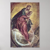 Tintoretto Crescent Moon Madonna Maria Apokalypse Poster (Vorne)