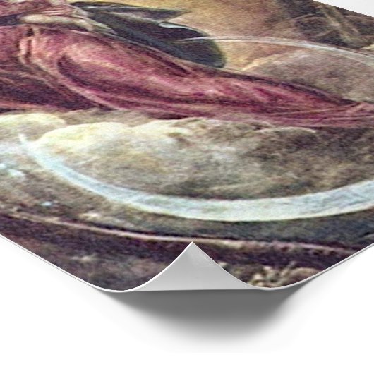 Tintoretto Crescent Moon Madonna Maria Apokalypse Poster (Ecke)