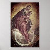 Tintoretto Crescent Moon Madonna Maria Apokalypse Poster (Vorne)