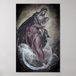 Tintoretto Crescent Moon Madonna Mary Apokalypse Poster