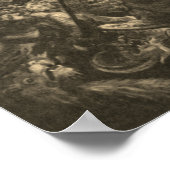 Tintoretto - Kampf des Erzengels Michael mit Satan Poster (Ecke)