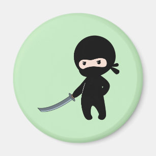Tiny Angry Ninja auf Green Magnet