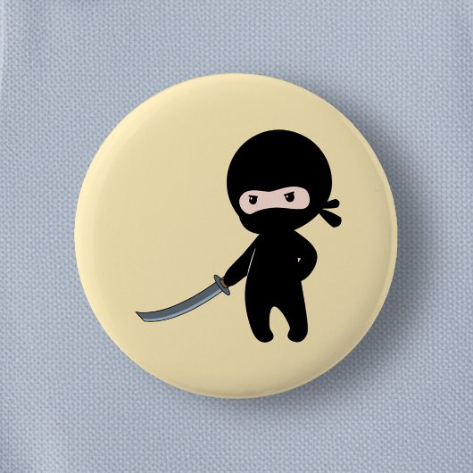 Tiny Angry Ninja auf Yellow Button