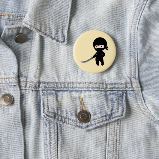 Tiny Angry Ninja auf Yellow Button (Beispiel)