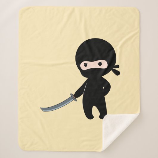 Tiny Angry Ninja auf Yellow Sherpadecke (Vorderseite)