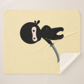 Tiny Angry Ninja auf Yellow Sherpadecke (Vorderseite (Horizontal))