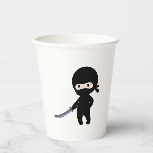 Tiny Angry Ninja Pappbecher (Vorderseite)