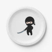 Tiny Angry Ninja Pappteller (Vorderseite)