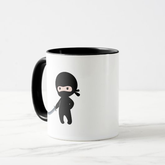 Tiny Angry Ninja Tasse (Vorderseite Links)