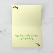 Tiny Ant auf Goldenrod Geburtstag Karte (Innenseite)