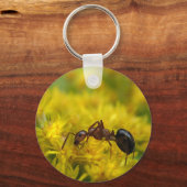 Tiny Ant on Goldenrod Schlüsselanhänger (Vorderseite)