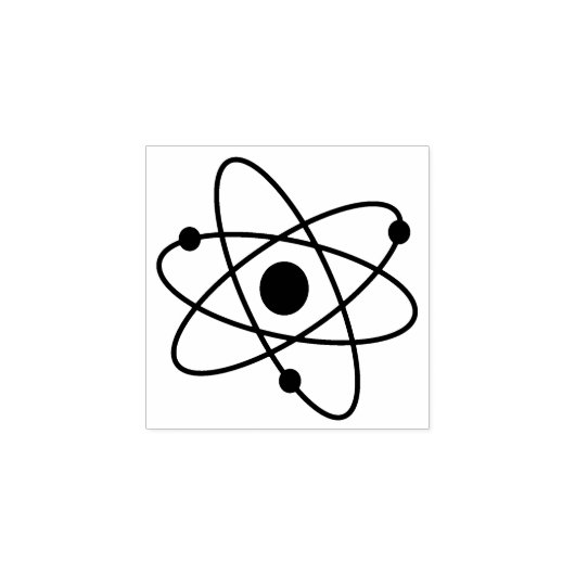 Tiny Atomic Molecule Atom Nucleus MCM Gummistempel (Prägung)