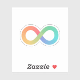 Tiny Autismus Infinity Symbol Aufkleber