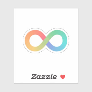 Tiny Autismus Infinity Symbol Aufkleber