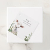 Tiny Baby Lamb und Eukalyptus-Taufe Geschenkanhänger (Beispiel)