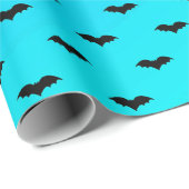 Tiny Bats Blue Geschenkpapier (Rolleneckpunkt)