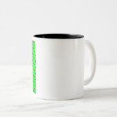 Tiny Bats Green Zweifarbige Tasse (VorderseiteRechts)