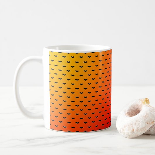 Tiny Bats Orange Kaffeetasse (Mit Donut)