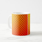 Tiny Bats Orange Kaffeetasse (Vorderseite Links)
