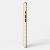 Tiny Beige Gingham Signature iPhone Hülle (Linke Seite)