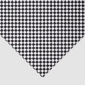 Tiny Black and White Checked Seidenpapier (Ausschnitt)