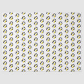 tiny black gold volleyballs pattern seidenpapier (Vorderseite)