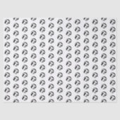 tiny black gray volleyballs pattern seidenpapier (Vorderseite)