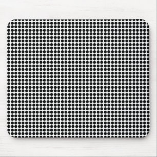 Tiny Black Polka Dot Pattern Mousepad