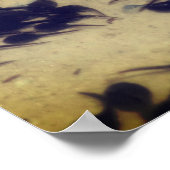 Tiny Black Toad Tadpoles Nature Poster (Ecke)